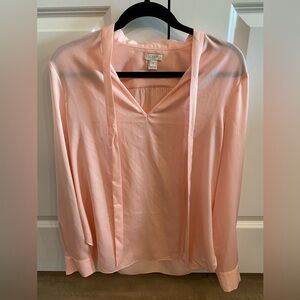J Crew Light Pink Blouse